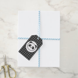 gestippelde panda cadeau Labels Cadeaulabel