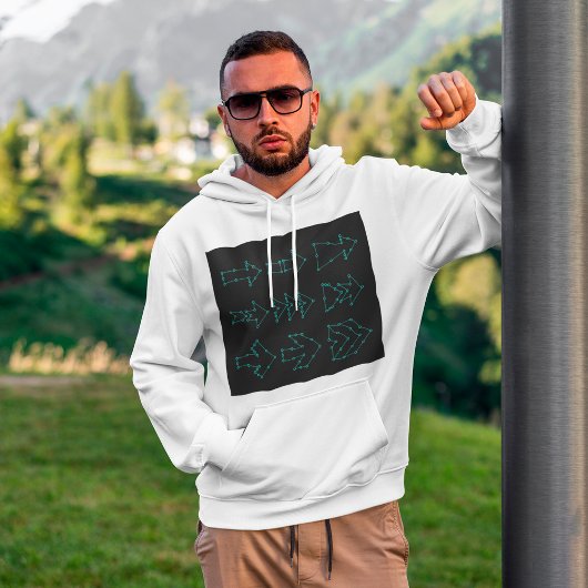Gestippelde Pijlen Hoodie