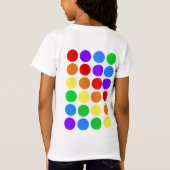 Gestippelde regenboog t-shirt (Achterkant)