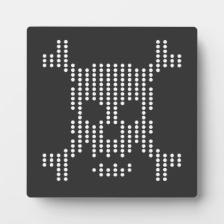 Gestippelde Schedel Halftone Fotoplaat