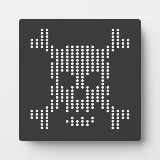 Gestippelde Schedel Halftone Fotoplaat (Voorkant)