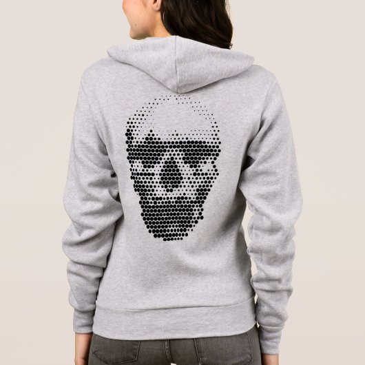 Gestippelde Schedel Hoodie (Achterkant)
