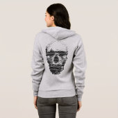 Gestippelde Schedel Hoodie (Achterkant volledig)