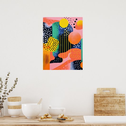 gestippelde symfonie poster (Keuken)