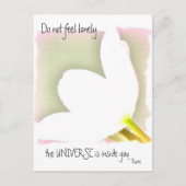 Gestippelde Tulp Rumi Quote Briefkaart (Voorkant)