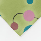 gestippelde Universe Retro Green Fleece Deken (Hoek)