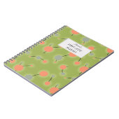Gestippelde Universe Retro Groen met Aangepaste Te Notitieboek (Linkerzijde)
