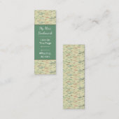 gestippelde vlek eenvoudig patroon mini marker gro mini visitekaartje (Voorkant / Achterkant)