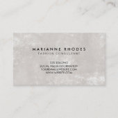 Gestoffelde Achtergrondmuur Visitekaartje (Voorkant)