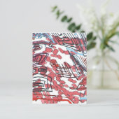 gestold briefkaart (Staand voorkant)