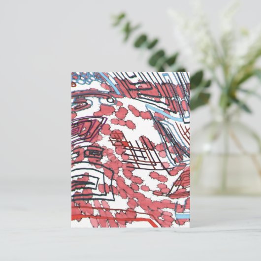 gestold briefkaart (Staand voorkant)