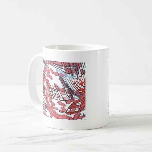 gestold koffiemok (Voorkant links)