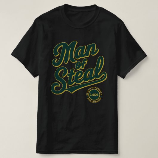 Gestolen basisrecord - Rickey Henderson T-shirt (Design voorkant)