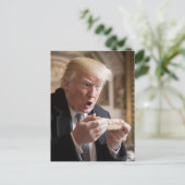 Gestolen brood Trump Joke Briefkaart (Staand voorkant)