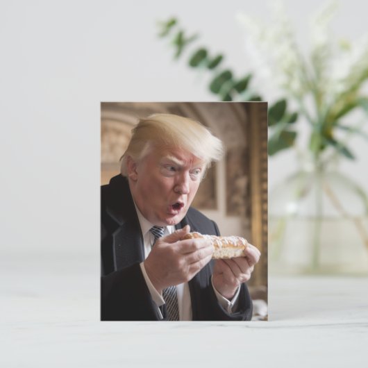 Gestolen brood Trump Joke Briefkaart (Staand voorkant)