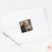 Gestolen brood Trump Joke Vierkante Sticker (Envelop)