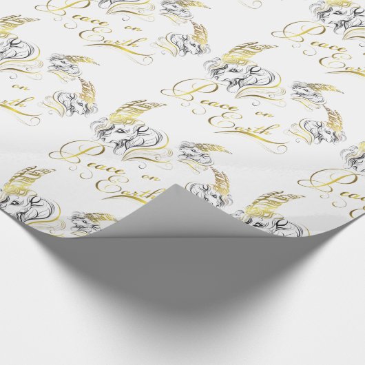 Gestolen GOATS Peace on Earth GOLD Cadeaupapier (Hoek)