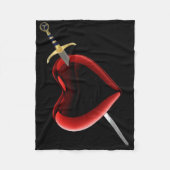 Gestolen in het hart fleece deken (Voorkant)