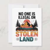 Gestolen Land Vintage Aankondiging (Voorkant)
