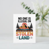Gestolen Land Vintage Aankondiging (Staand voorkant)