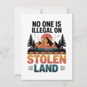 Gestolen Land Vintage Aankondiging (Achterkant)