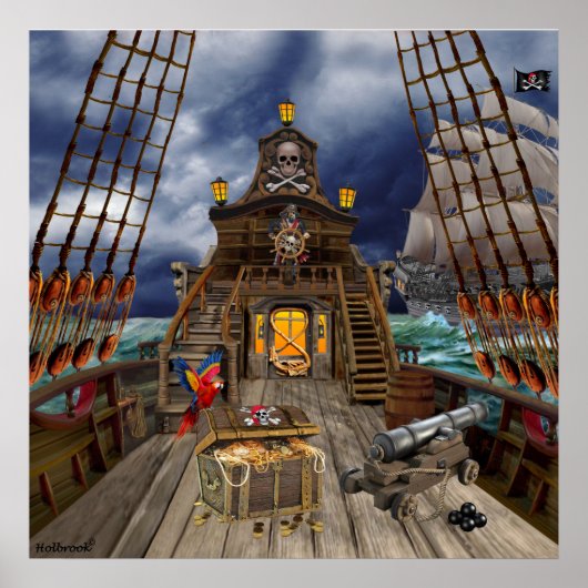 GESTOLEN PIRATENSCHAT POSTER (Voorkant)