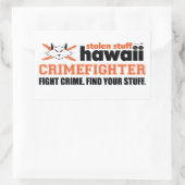 Gestolen spullen Hawaii CrimeFighter Sticker (Tas)