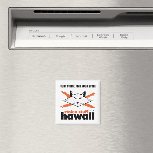 Gestolen spullen Hawaii Magnet (Insitu (Vaatwasser))