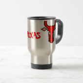 Gestolen Texas Longhorn Aluminium Travel Mug Reisbeker (Voorkant rechts)