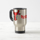 Gestolen Texas Longhorn Aluminium Travel Mug Reisbeker (Voorkant links)