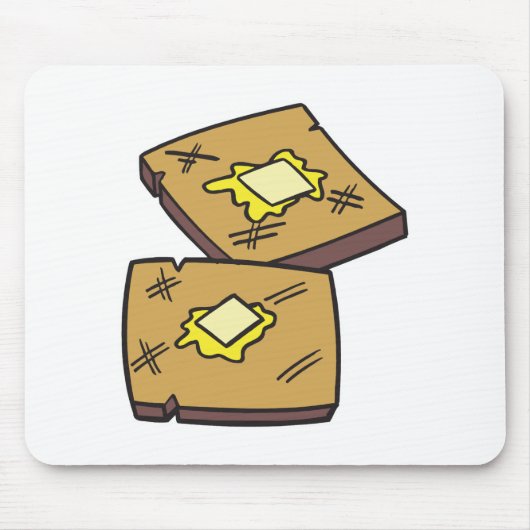 gestoofde toast muismat (Voorkant)