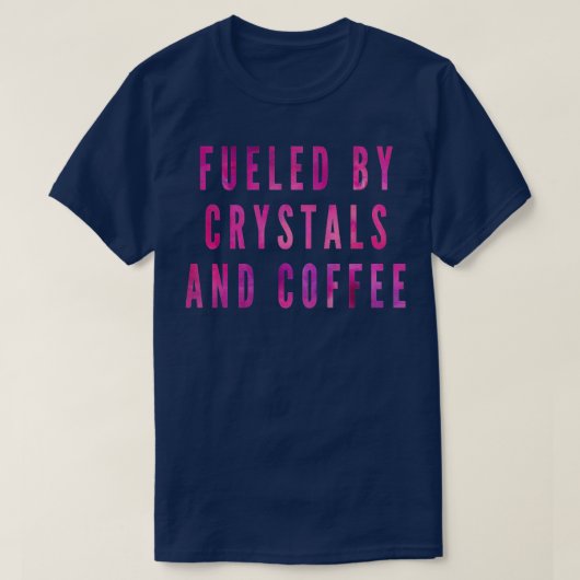 GESTOOKT DOOR KRISTALLEN EN COFFEE2 T-SHIRT (Design voorkant)