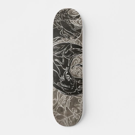 gestookt skateboard (Voorkant)