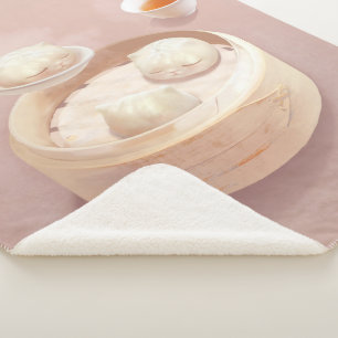 Gestoomde Bao Buns met Thee Sherpa Deken