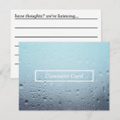 gestoomde glaskaart commentaar briefkaart (Voorkant / Achterkant)