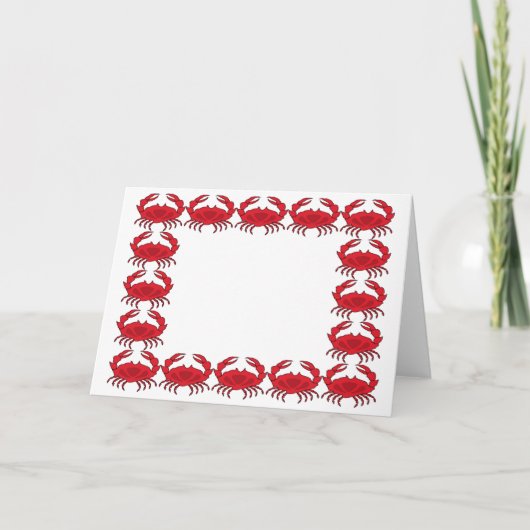 Gestoomde Krabben Kaart (Voorkant)
