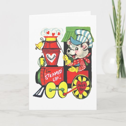 Gestoomde Valentijn Feestdagen Kaart (Voorkant)