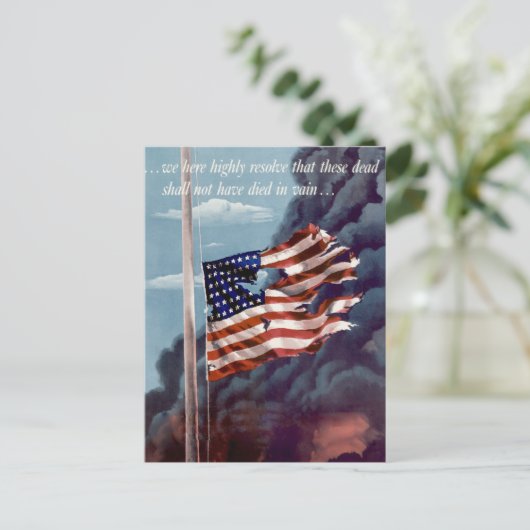 Gestoord maar niet vergeten briefkaart (Staand voorkant)