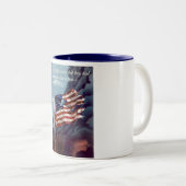 Gestoord maar niet vergeten tweekleurige koffiemok (Voorkant rechts)