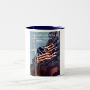 Gestoord maar niet vergeten tweekleurige koffiemok