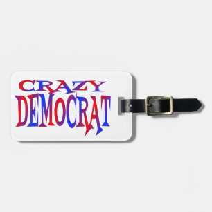 gestoorde democraat bagagelabel