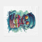 Gestoorde Sushi Chef Fleece Deken (Voorkant (Horizontaal))