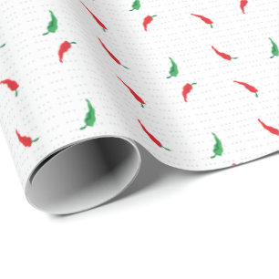 Gestopt Chili Pepper Patroon Cadeaupapier