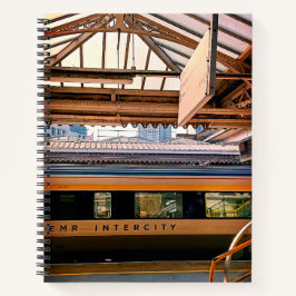 Gestopt op het station notitieboek