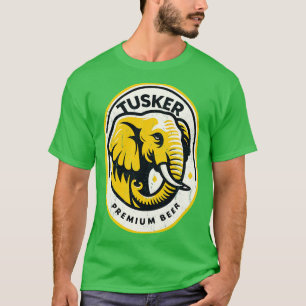 gestopte brouwerij Tusker Premium Beer T-shirt