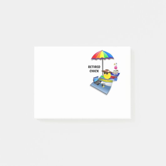 Gestopte kip post-it® notes (Voorkant)