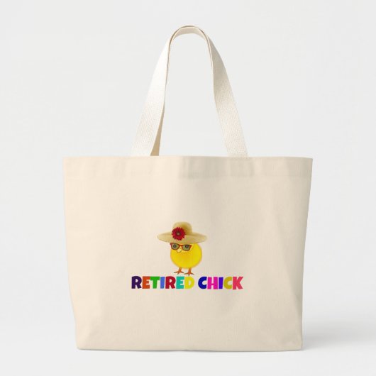 Gestopte kip, zo schattig. grote tote bag (Voorkant)