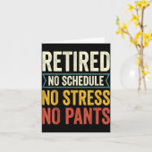 Gestopte schema stress ontspanning grappige pensio kaart (Gele Bloem)