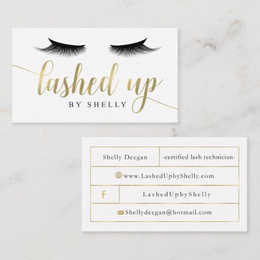 gestormd door Shelly Visitekaartje (Voorkant / Achterkant)