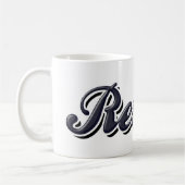 Gestormd in ruste koffiemok (Links)